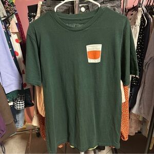 Buffalo David Bitton Dark Green Tee with Orange Graphic